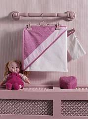 Полотенце (уголок+варежка)  100% хлопок, размер 75*75 см, "Little Farmer"